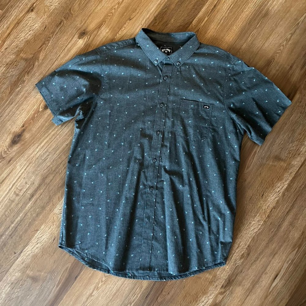 Billabong Patterned Short Sleeve Button Down
